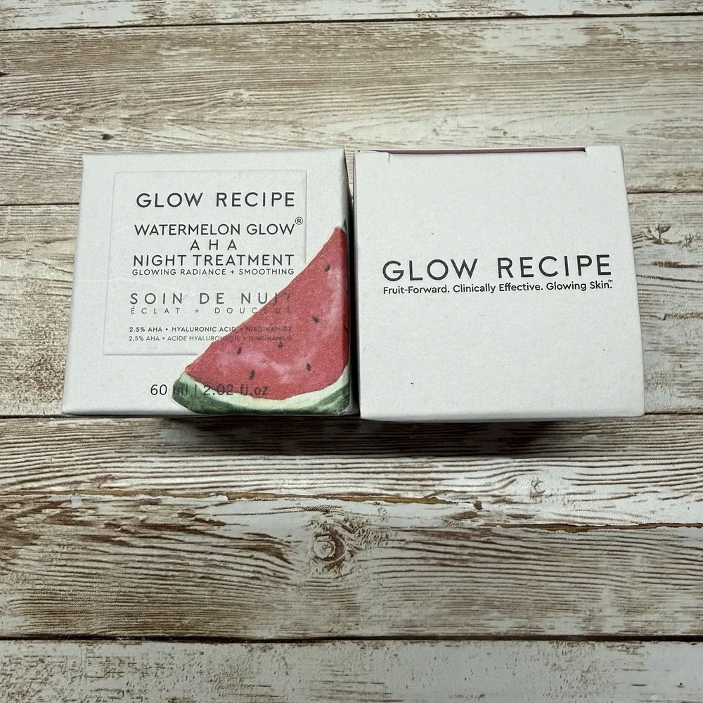 2x Glow Recipe Watermelon glow AHA‎ Night Treatment 60 ml/2.02 NEW full size